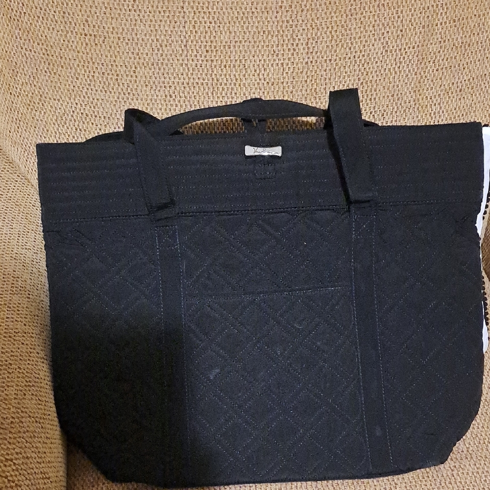 Vera Bradley Chic Black Quilted Tote